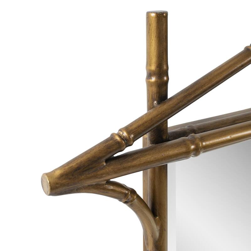 Moreau Metal Bamboo Styled Mirror - 48H X 30W X 1.3/4D