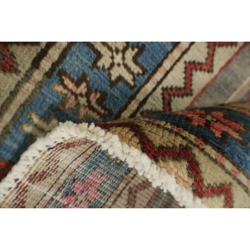 Hand Knotted Oriental 100% Wool Carpet Traditional Tribal Greys & Charcoal Meshkin Runner Rug - 10' 1'' X 3' 4''