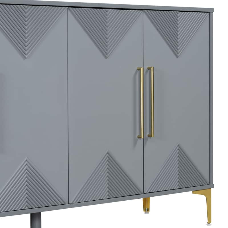 Unique Four Door Cabinet