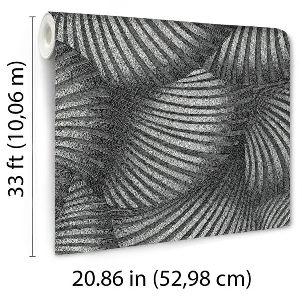dimension image slide 2 of 9, Veer Decor Floral Glow Wallpaper