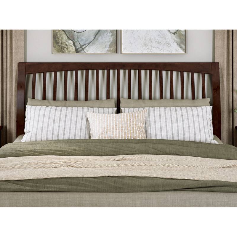 Roslyn Platform Bed with Panel Footboard and Storage Drawers