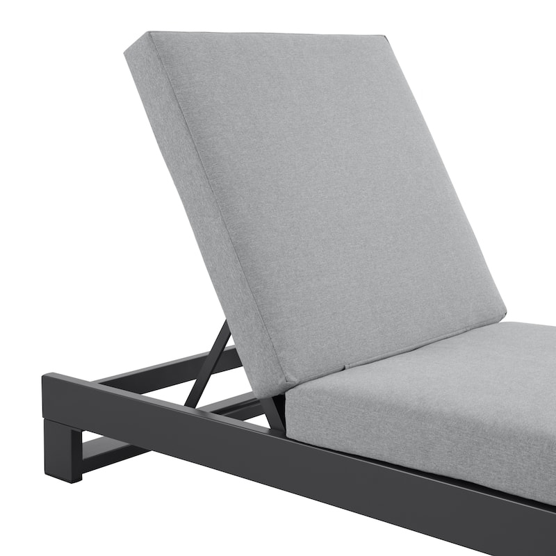KOVA Minimalist Aluminum Outdoor Chaise Lounge (Set of 2)