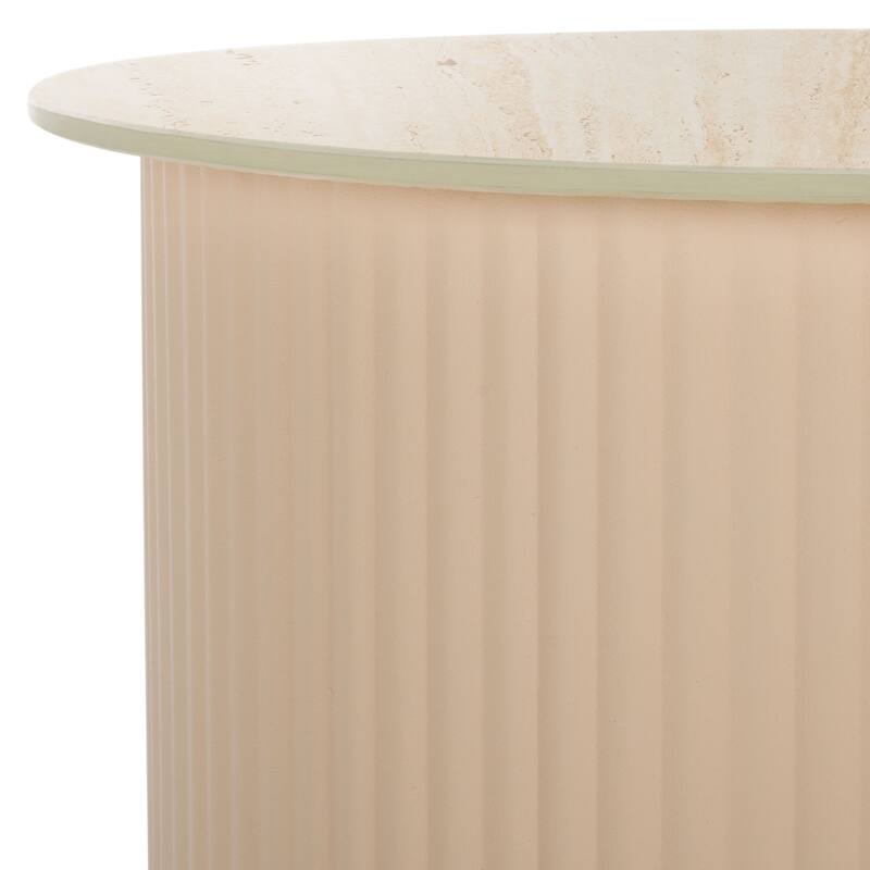 SAFAVIEH Home Mtp Medium Ceramic Side Table - 24"W x 17"D x 18"H
