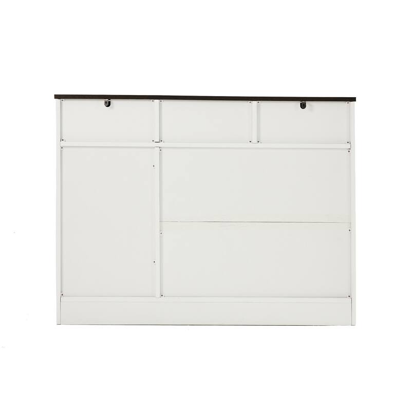 42.6" Wide TV Stand Console with 3 Storage Drawer