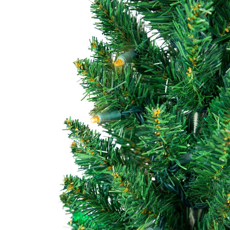 6' LED Pencil Northern Balsam Fir Artificial Tree Multi Lights - 6 Foot