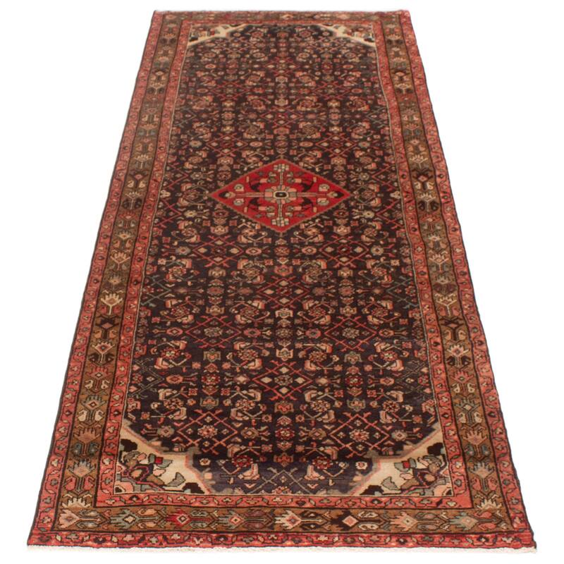 ECARPETGALLERY Hand-knotted Andelz Grey Wool Rug - 3'11 x 10'2