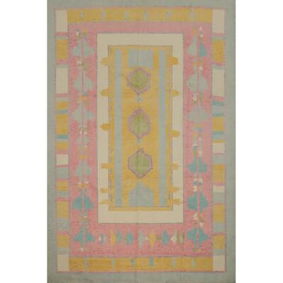 Hand Knotted Oriental 100% Wool Carpet Modern Geometric Multi-Colored Gabbeh Area Rug - 12' 0'' X 9' 3''