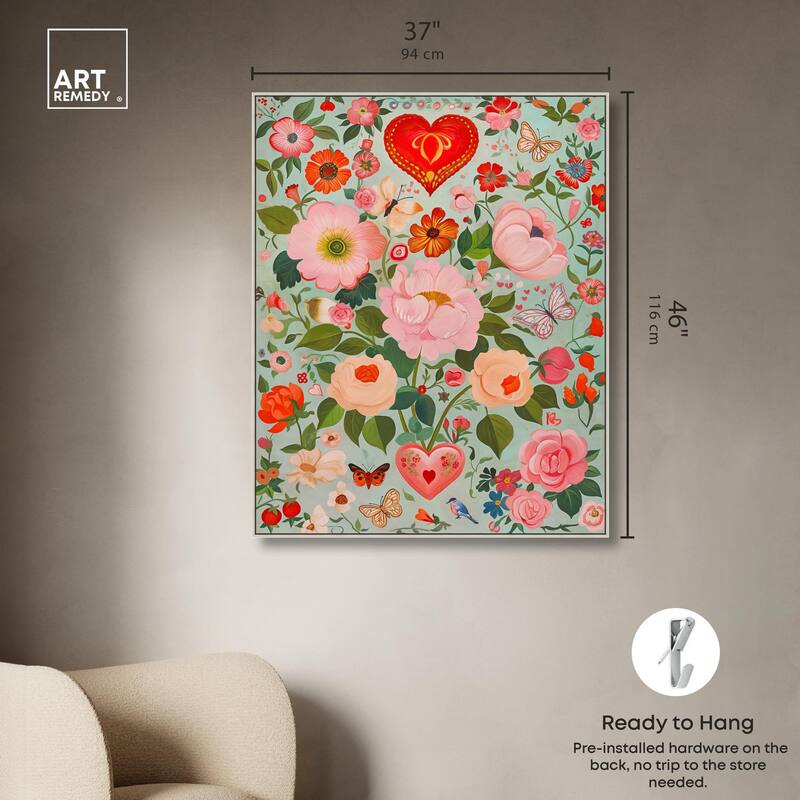 Festival of Flowers Canvas by Art Remedy