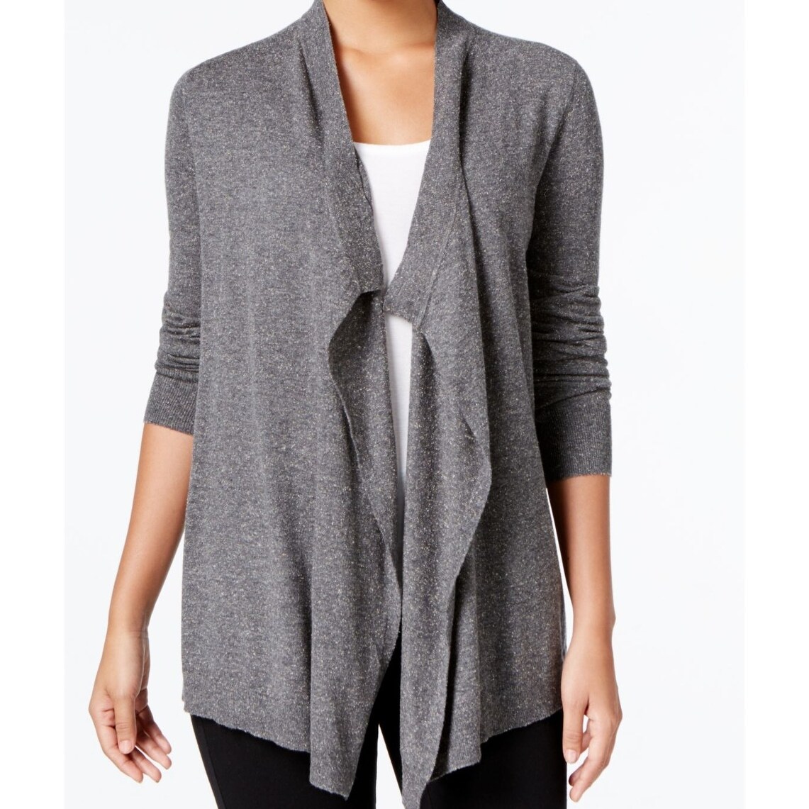 draped cardigan sweater