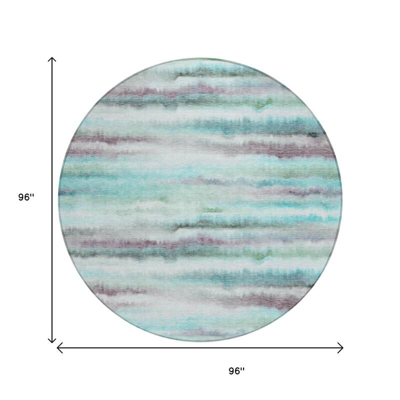 HomeRoots Striped Transitional Rectangle Outdoor Rug
