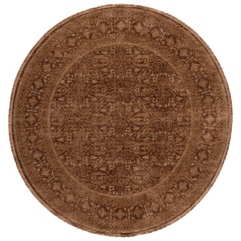 SAFAVIEH Vintage Overdye Noortje Rug - 6'7" Round - Brown