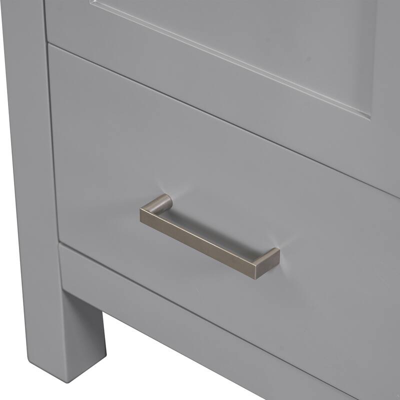 30 inch MDF Freestanding Bathroom Vanity without Top with Soft-Close Drawer