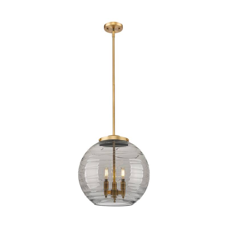 Innovations Lighting 221-3S-18-16 Athens Pendant Athens Deco Swirl 3
