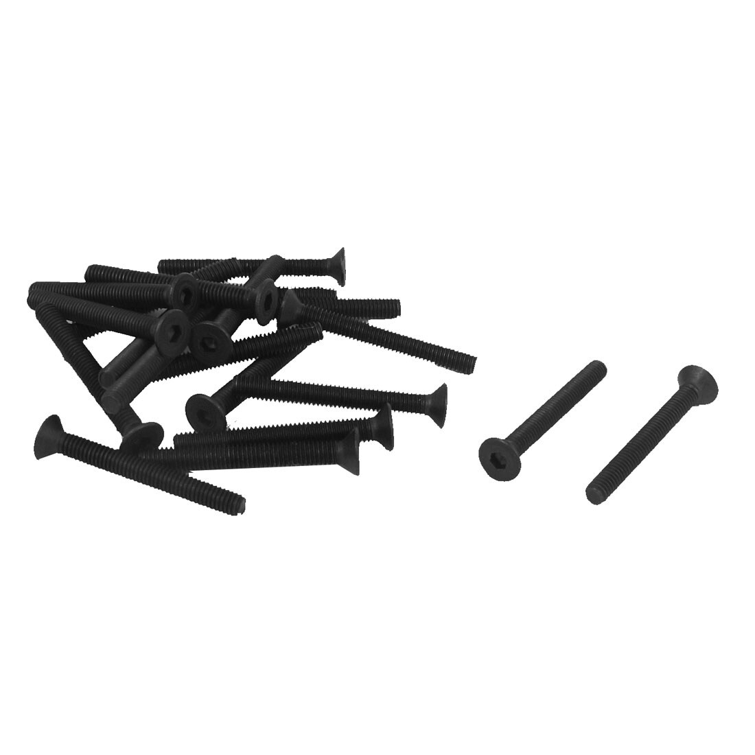 M3 x 40mm Metric Hex Socket Countersunk Flat Head Screw Bolts Black 20PCS Bed Bath & Beyond