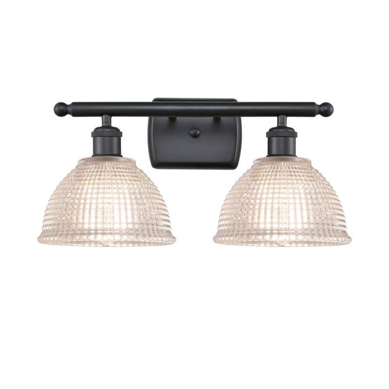 Innovations Lighting Arietta 2 Light 16" Wide Bathroom Vanity Light - Matte Black / Clear