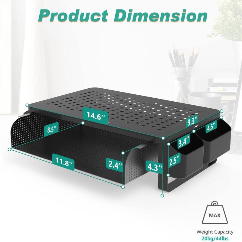 Monitor Stand with Storage
