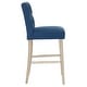 preview thumbnail 23 of 29, Carter 29" Button Tufted Bar Stool (Set of 2) Antique Gray Finish
