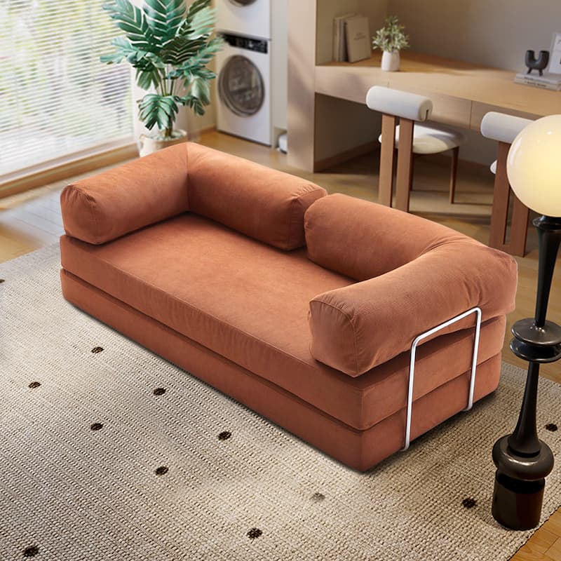 JASIWAY Modern Vintage Convertible Sleeper Sofa Bed