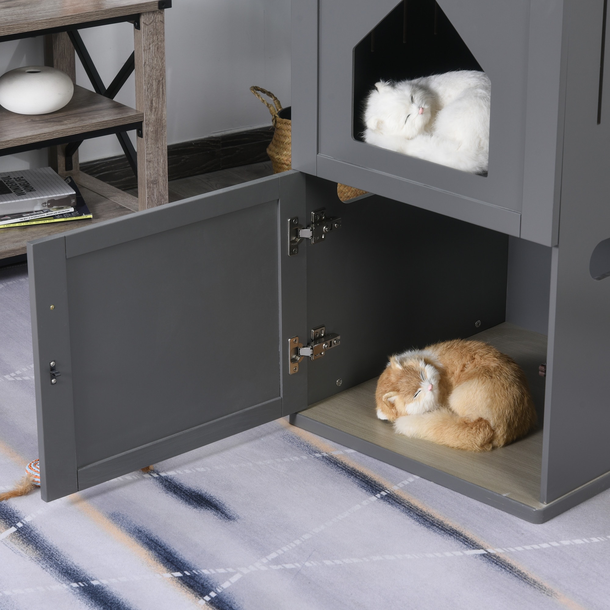 double decker litter box