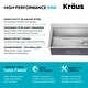 preview thumbnail 24 of 22, KRAUS Kore Workstation Drop-In Stainless Steel Kitchen Sink