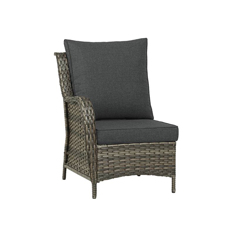 6 Pieces Outdoor Rattan Patio Furniture Set