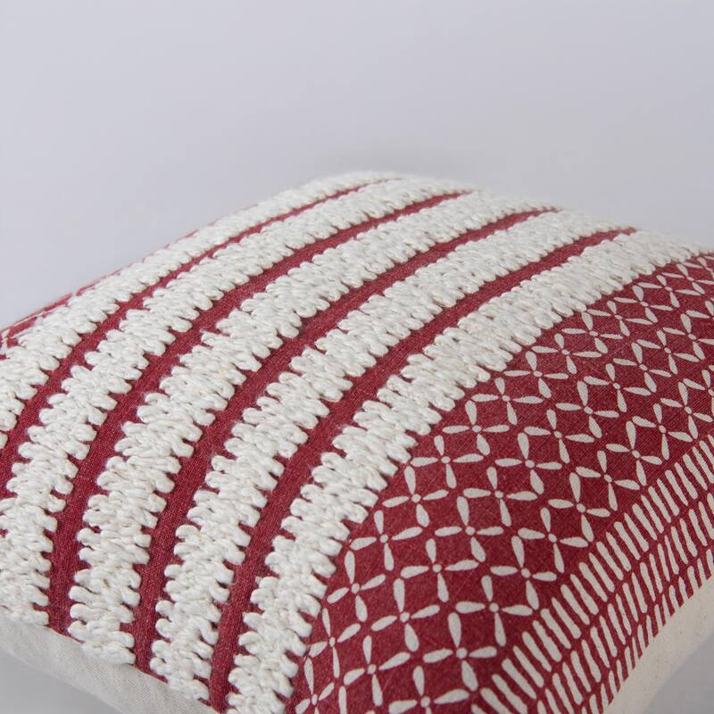 Rizzy Home Textured Stripe Throw Pillow, 20x20