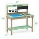 preview thumbnail 2 of 3, Childrens Mud Kitchen Bench 31.5"L x 15" W x 35" H - N/A