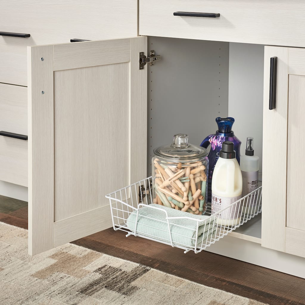 ClosetMaid White Finish 14 in. Pull Out Cabinet Organizer