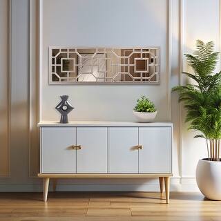 Allan Andrews Geometric Rectangular Framed Wall Mirror - 15.75"W x 46.5"H