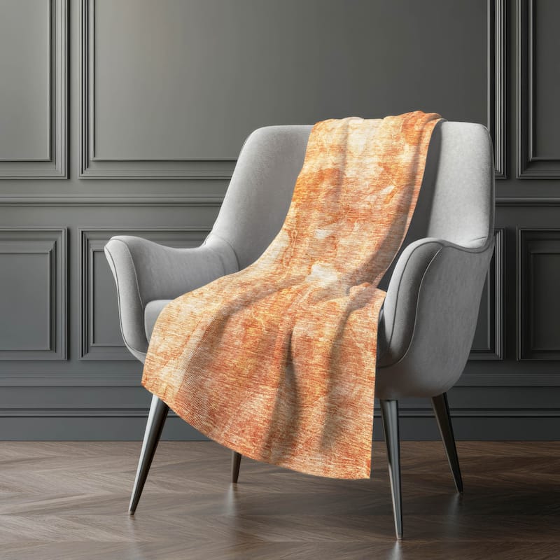 Premium Machine Washable Abstract Contemporary Sherpa Throw Blanket