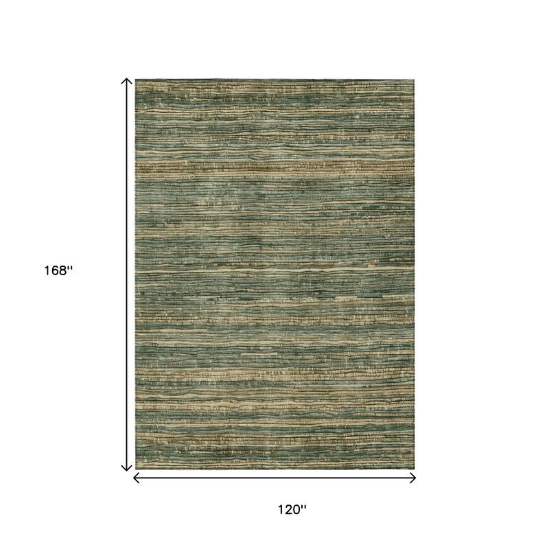 HomeRoots Striped Transitional Rectangle Outdoor Rug