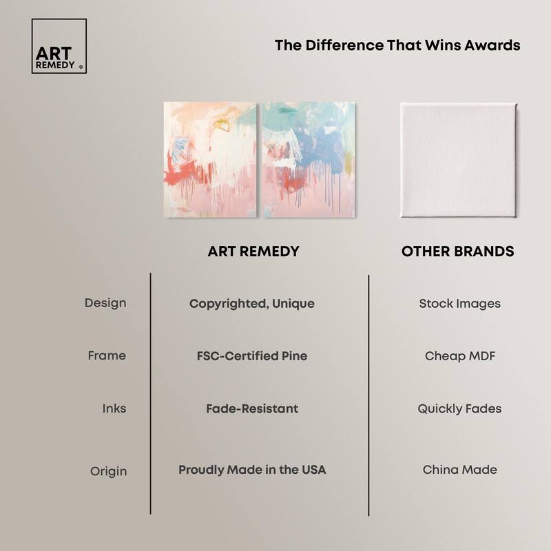 Breath of Colors Canvas Set of 2 by Art Remedy, Gallery Wrapped