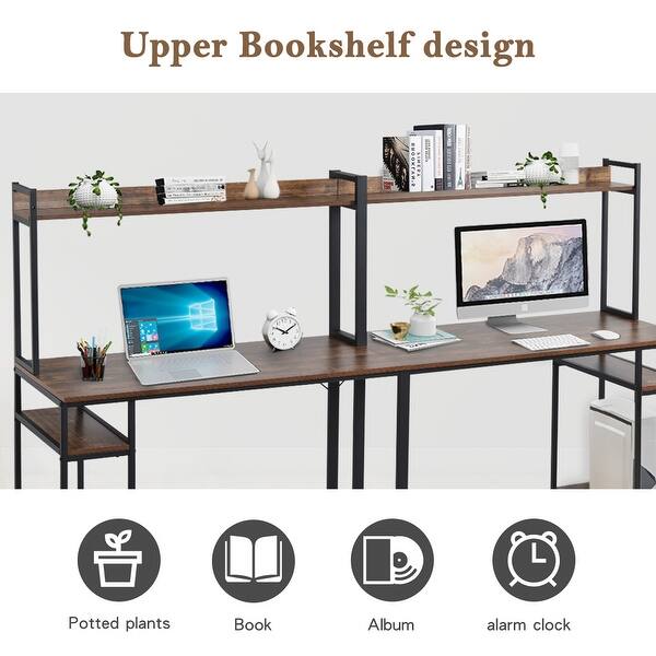 Home Office Double Workstation Desk On Sale Overstock 32415123