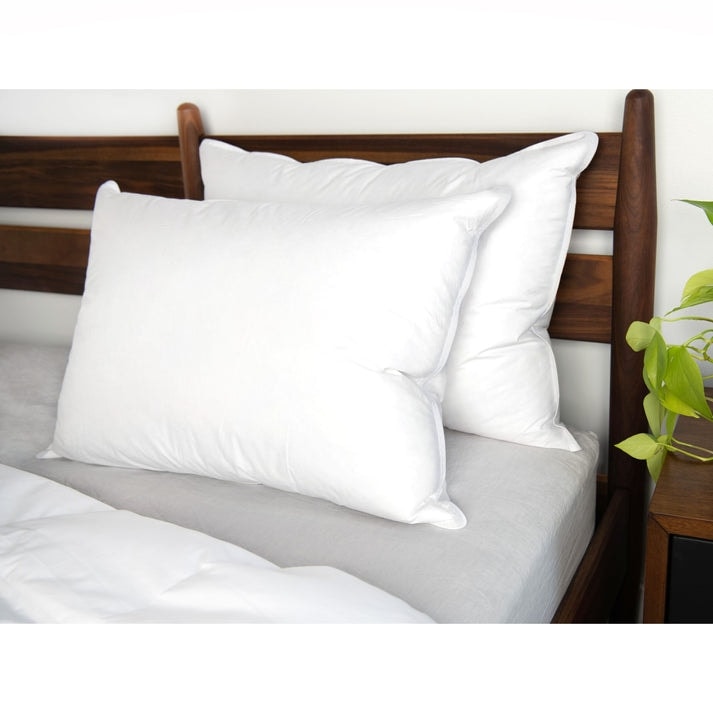 2 Pack White Duck Feather & Down Bed Pillow by BOKSER HOME