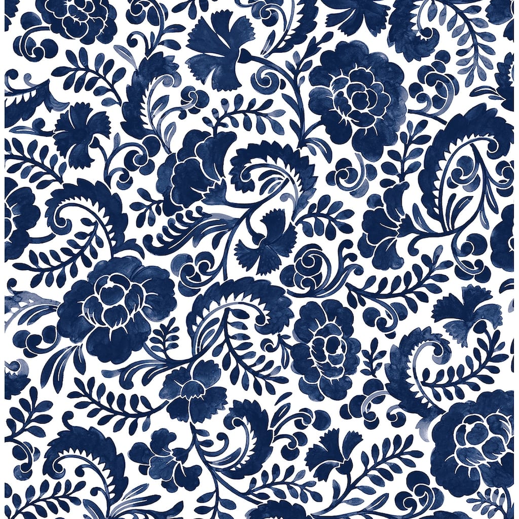 NextWall Tonal Paisley Peel and Stick Wallpaper