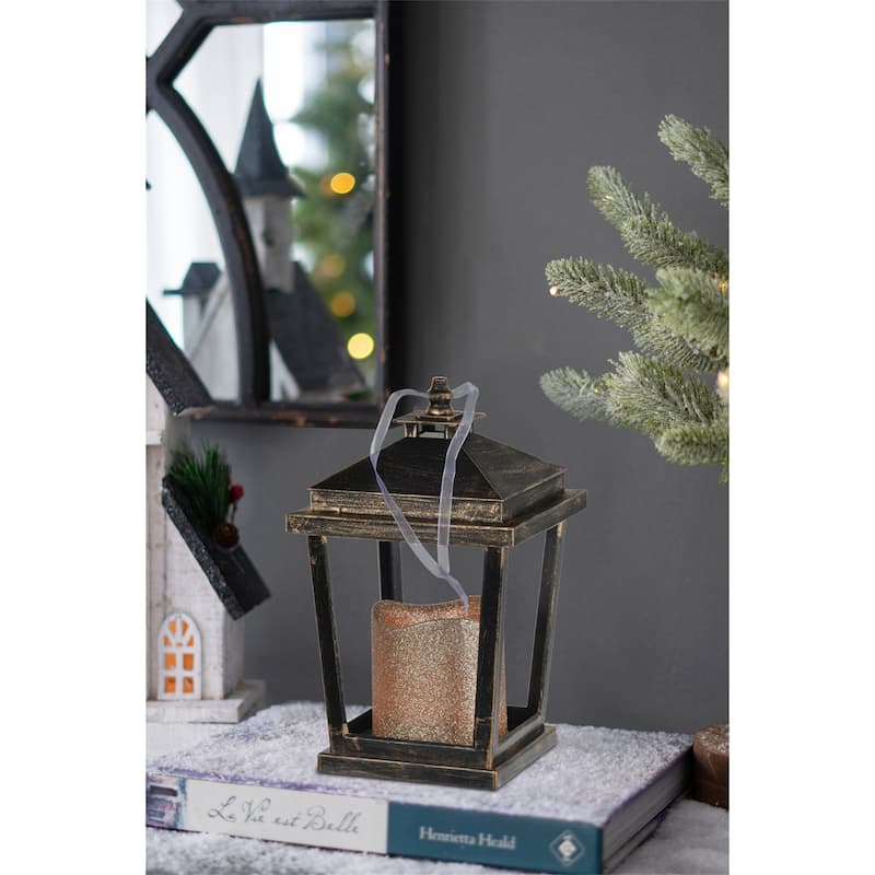 Set of 2 Lantern with Led Candle