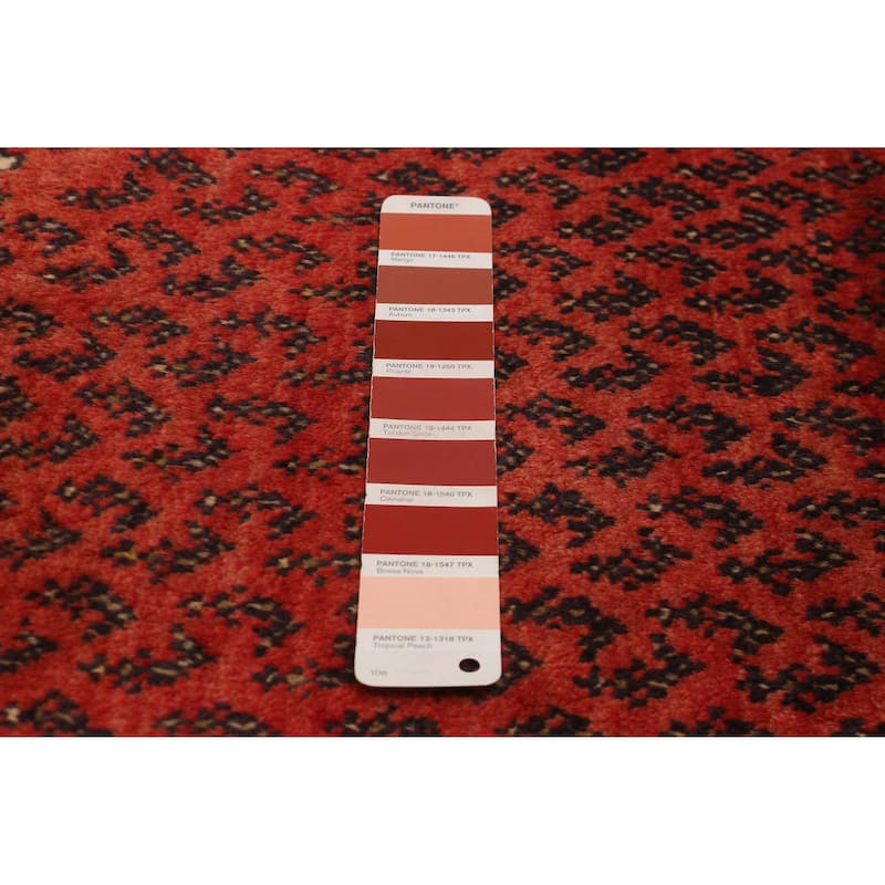 Anadol Black, Red Rug 4'7" x 7'3" - 4'3 x 6'9