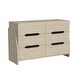 preview thumbnail 1 of 6, Darby Solid Wood 6-Drawer Dresser Desert Finish