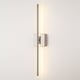 preview thumbnail 37 of 119, 1-Light Black/ Gold/ Nickel Modern Long Linear Strip Wall Sconce Dimmable LED Bathroom Vanity Light