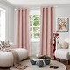preview thumbnail 12 of 14, Deconovo Recycled Curtains Blackout Drapes 2 Panels 52x84 - Pink-Blue Cube