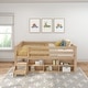 preview thumbnail 16 of 20, Max and Lily Twin Solid Wood Soren Ultra Low Loft Bed with Bookcase