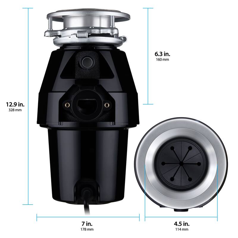 Eco Logic Continuous Feed Garbage Disposal for Kitchen Sinks