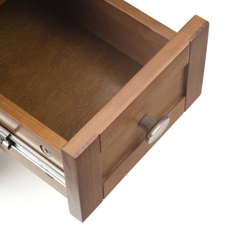 WYNDENHALL Norfolk SOLID WOOD 14 inch Wide Rectangle Transitional Narrow Side Table - 14 Inches wide