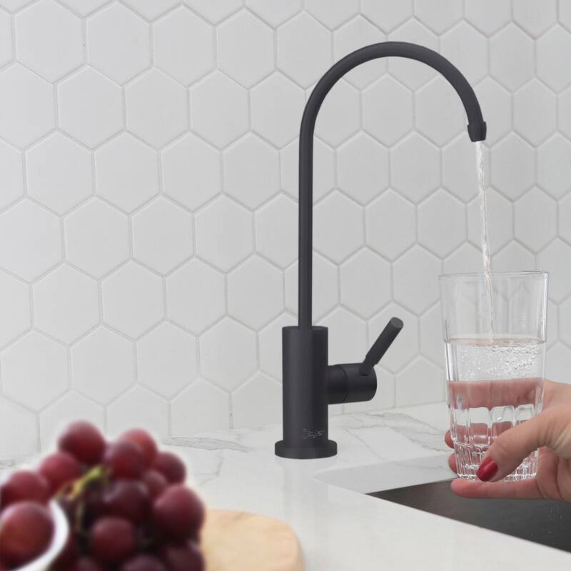 STYLISH Pull Dow Kitchen Faucet + Water Tap - Matte Black Finish