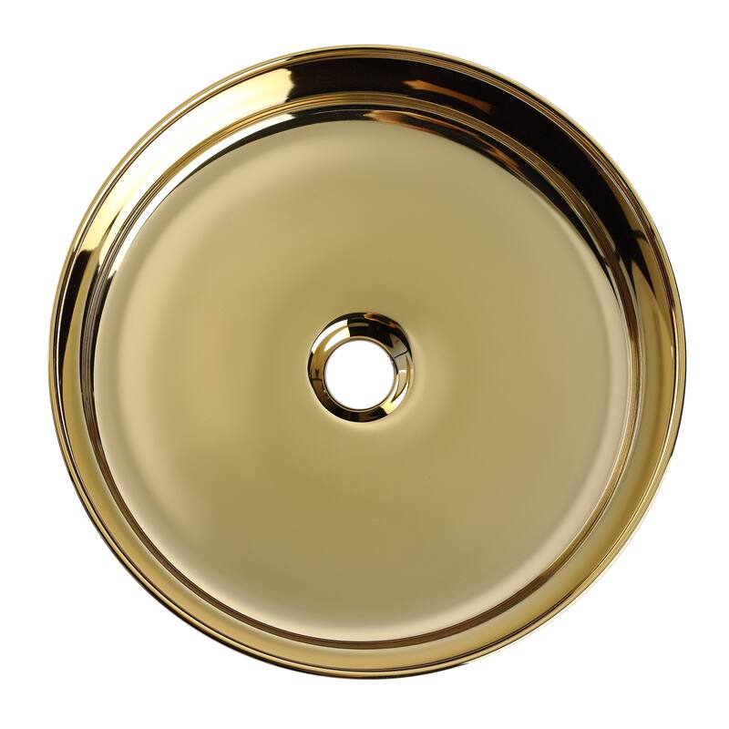Topcraft Ceramic Countertop Art Basin Bathroom Sinks - 15.7"