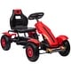preview thumbnail 1 of 8, Adjustable Pedal Go Kart for Kids, 3-Wheel Pedal Car with Handbrake, Reverse Drive & Shock-Absorbing Rubber Tires, Ages 5-12 Red