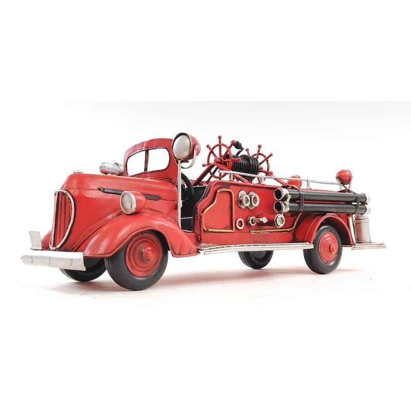 c1938 Ford Red Fire Engine Sculpture