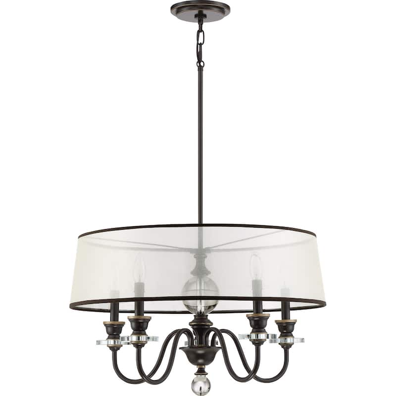 Ceremony 5-Light Chandelier in Palladian Bronze - Palladian Bronze