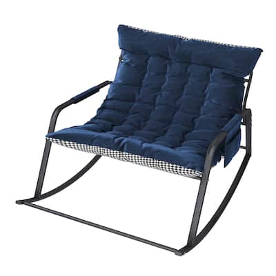 Rocking Chair with Storage, Cushions & Armrests
