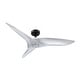 preview thumbnail 7 of 9, 52" Modern Silver ABS 3-Blade Outdoor Ceiling Fan without Light